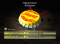 The Happiness Emblem (US) being analyzed.