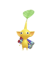 An animation of a Yellow Pikmin with Battery Pikmin Bloom