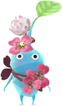 An Ice Park Decor Pikmin with Four-Leaf Clover (Rare) decor from Pikmin Bloom.
