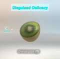 The Disguised Delicacy being analyzed in Pikmin 3.