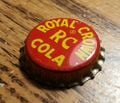 A Royal Crown "RC" Cola bottle cap from the real world.