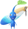 A Blue Special Decor Pikmin with Surfboard Keychain decor from Pikmin Bloom.