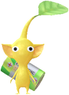A Yellow Appliances Store Decor Pikmin with Battery decor from Pikmin Bloom.