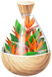 A full jar of red bird of paradise/strelitzia petals from Pikmin Bloom.
