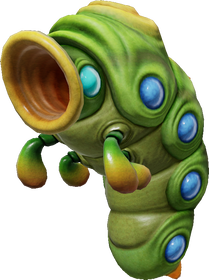 Render of an Armored Cannon Larva from the Pikmin Garden website.