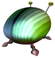 Artwork of the Iridescent Flint Beetle from Pikmin.