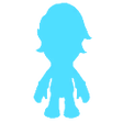 The icon for the tall body type in the character creator.