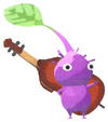 Lifelog artwork of a Purple Special Decor Pikmin with Tiny Instrument: Orchestra decor from Pikmin Bloom.