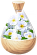A full jar of white primrose petals from Pikmin Bloom.