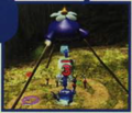 The manual image showing 3 Pikmin on a 1 pellet.