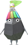 A Rock Stadium Decor Pikmin with Ball Keychain (Rare) decor from Pikmin Bloom.