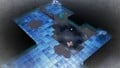 A castaway, the Memory Fragment (Left Edge), two hydro jellies, one containing the True Goo and the other containing an ice block, two iron fences, a poison emitter, and a pile of raw material.
