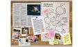 The bulletin board in question, where Olimar's daughter is seen.