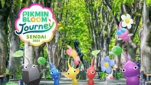 Promotional image for the Pikmin Bloom Journey 2025: Sendai Event in Pikmin Bloom.