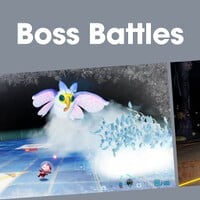 Artwork used for the associated Boss Battles playlist in Nintendo Music.