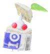 Lifelog artwork of a White Stationery Store Decor Pikmin with Stationery decor from Pikmin Bloom.
