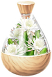 A full jar of white orchid cactus petals from Pikmin Bloom.
