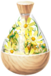 A full jar of yellow cosmos petals from Pikmin Bloom.