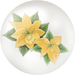 Yellow poinsettia nectar from Pikmin Bloom.