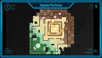 Map of Jigsaw Fortress from the GamePad.