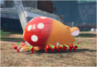 The image accompanying Olimar's voyage log #9 "Lessons in Cooperation".