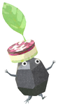 Lifelog artwork of a Rock Special Decor Pikmin with 2026 Chocoloate decor from Pikmin Bloom.