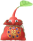 A Red Special Decor Pikmin with Lunar New Year Ornament: Red decor from Pikmin Bloom.