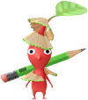 A Red Stationery Store Decor Pikmin with Stationery decor from Pikmin Bloom.