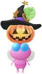 A Winged Special Decor Pikmin with Halloween Light decor from Pikmin Bloom.
