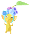 Lifelog artwork of a Yellow Clothes Store Decor Pikmin with Hair Tie decor from Pikmin Bloom.