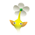 The icon for a Yellow Pikmin in the leaf stage in Pikmin 1 (Nintendo Switch).