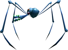 Cropped screenshot of a Caustic Dweevil in Pikmin 2.