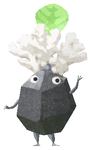 Lifelog artwork of a Rock Special Decor Pikmin with Coral decor from Pikmin Bloom.