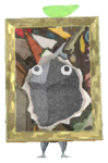 Lifelog artwork of a Rock Art Gallery Decor Pikmin with Picture Frame decor from Pikmin Bloom.