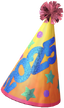 "2025 Party Hat (Yellow)" Mii head item part in Pikmin Bloom.