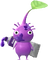 A Purple Special Decor Pikmin with Paint decor from Pikmin Bloom.