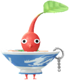 A Red Ramen Restaurant Decor Pikmin with Ramen Keychain decor from Pikmin Bloom.