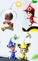 Artworks used in the manual of Pikmin Adventure.