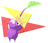 Lifelog artwork of a Purple Stationery Store Decor Pikmin with Stationery decor from Pikmin Bloom.