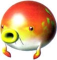 Artwork of the Withering Blowhog from Pikmin 2.