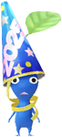 A Blue Special Decor Pikmin with Party Popper 2025 decor from Pikmin Bloom.