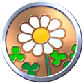 Novice Flower Badge. The badge shows a Big Flower.