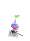 An animation of a Winged Pikmin with a Tiny Book from Pikmin Bloom