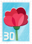 An event stamp in Pikmin Bloom, for Mother's Day 2022.
