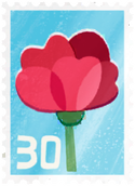 An event stamp in Pikmin Bloom, for Mother's Day 2022.