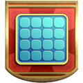 Line 'Em Up. The badge shows a blank bingo card.