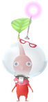 A Red Special Decor Pikmin with Koppaite Space Suit decor from Pikmin Bloom.
