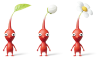 Artwork of Red Pikmin in Pikmin 3.