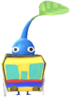 A blue Decor Pikmin in Station decor.
