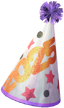"2025 Party Hat (White)" Mii head item part in Pikmin Bloom.